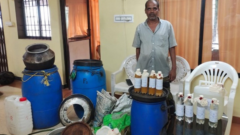 വ്യാജവാറ്റു കേന്രം നടത്തിയിരുന്ന സംഘത്തിലെ പ്രധാനി പിടിയില്